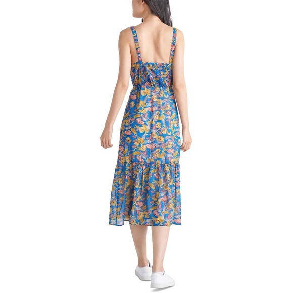 NWT Black Tape Tiered Floral A Line Dress - size M - Picture 2 of 8